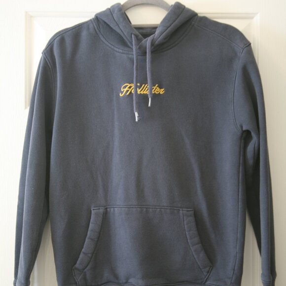 Hollister Men's Hooded Sweatshirt, Size XS, Bluish/Grey - Picture 1 of 3